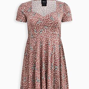 Retired! Disney Bambi Shirred Bodice Skater Dress